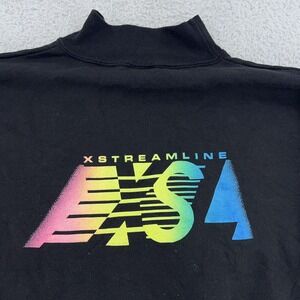 Vintage XStreamline XSL Wind‎ Surfing Mock Neck Sweatshirt XS Rainbow 80s